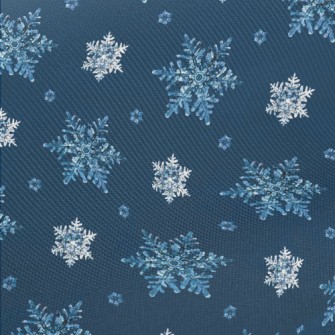 Christmas Snowflake Midweight Cotton Poplin