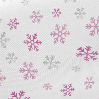 Soft Snowflakes Midweight Cotton Poplin
