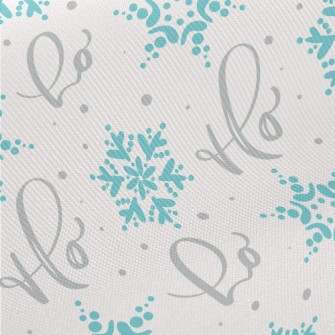 Christmas Snowflake Midweight Cotton Poplin