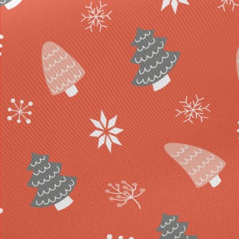 Christmas Tree Forest Midweight Cotton Poplin