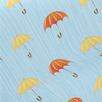 Heavy Rain Two-color Umbrella Midweight Cotton Poplin
