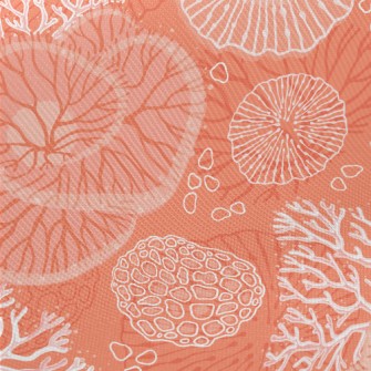 Gorgeous Coral Sea Midweight Cotton Poplin