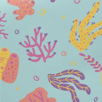 Colorful Coral Midweight Cotton Poplin