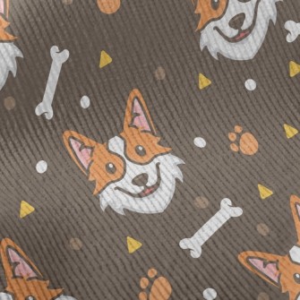 Lively And Happy Corgi Standard Corduroy
