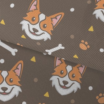 Lively And Happy Corgi Waterproof Oxford