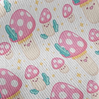 Shiny Polka Dot Mushrooms Standard Corduroy