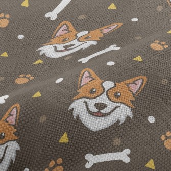Lively And Happy Corgi Performance Linen