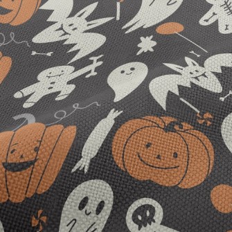 Cute Pumpkins And Ghosts Performance Linen