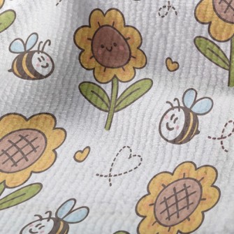 Bee And Sunflower Terry