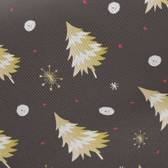 Glittering Christmas Tree Twill