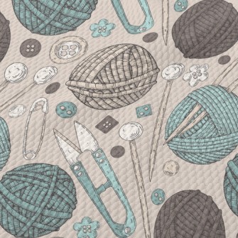 Handmade Yarn Ball Supplies Birdseye Piqué