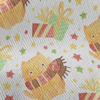 Big Eyes Scarf Cat Standard Corduroy