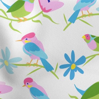 Fantasy Colorful Bird Stretch Ponte