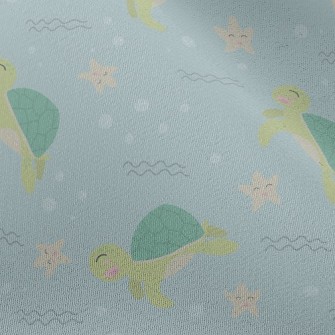 Happy Sea Turtle Chiffon