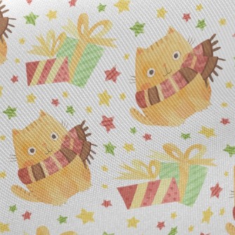 Big Eyes Scarf Cat Twill