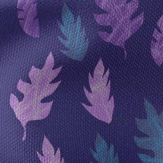 Mysterious Silhouette Leaves Waterproof Canvas