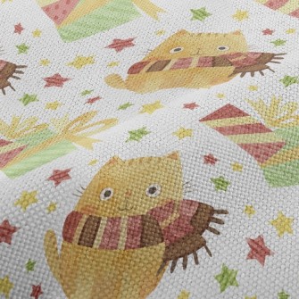 Big Eyes Scarf Cat Performance Linen