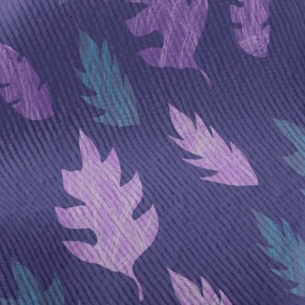 Mysterious Silhouette Leaves Standard Corduroy