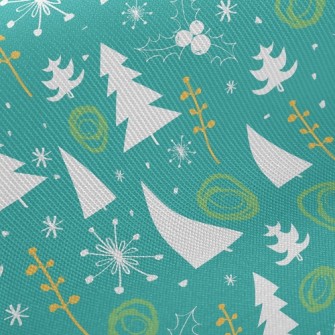 Warm Winter Christmas Tree Twill