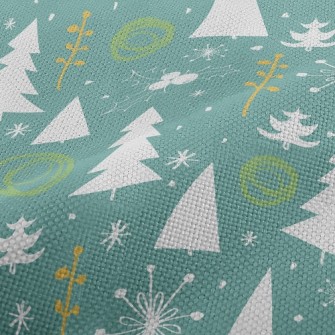 Warm Winter Christmas Tree Performance Linen