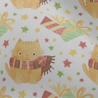 Big Eyes Scarf Cat Chiffon