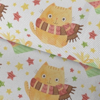 Big Eyes Scarf Cat Waterproof Oxford
