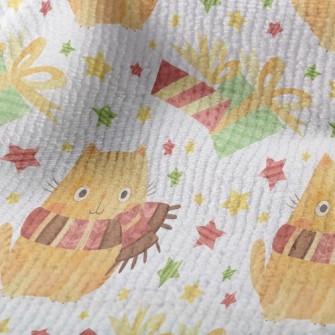 Big Eyes Scarf Cat Terry