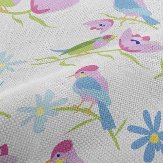 Fantasy Colorful Bird Performance Linen