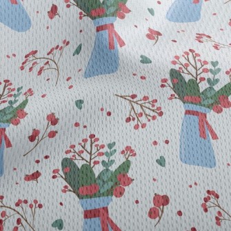 Christmas Style Potted Plants Athletic Mesh Flat Back