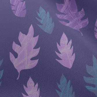Mysterious Silhouette Leaves Chiffon