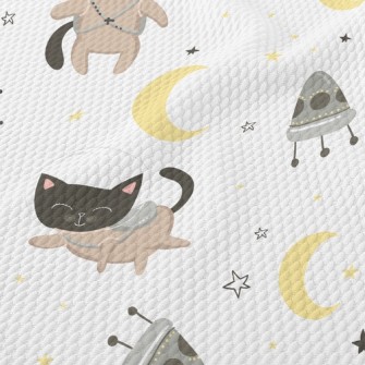 Awesome Space Cat Birdseye Piqué