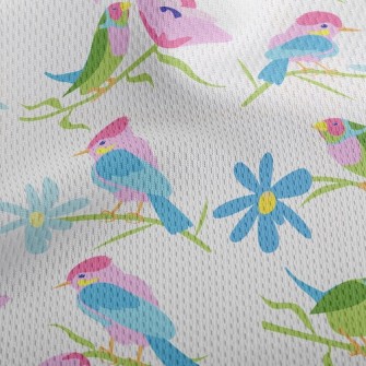 Fantasy Colorful Bird Athletic Mesh Flat Back