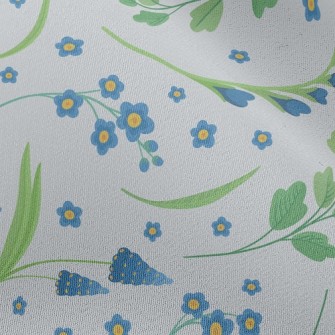 Small And Cute Flowers Chiffon