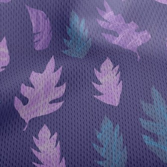 Mysterious Silhouette Leaves Athletic Mesh Flat Back