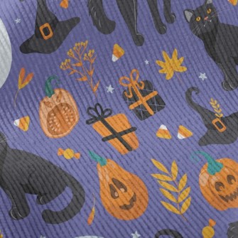 Fierce Black Cat In Witch Hat Standard Corduroy