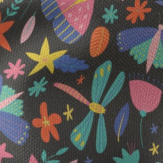 Colorful Butterfly Dragonfly Waterproof Canvas