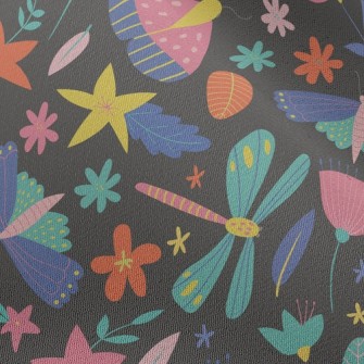 Colorful Butterfly Dragonfly Chiffon