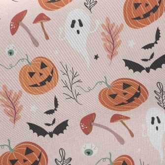 Evil Pumpkin Bat Twill