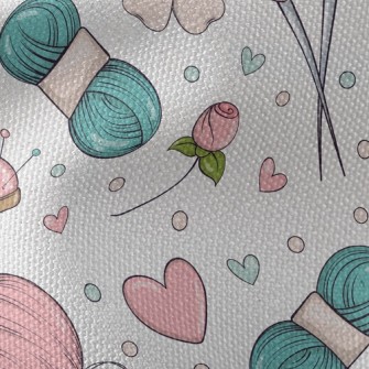 Cute And Cozy Yarn Ball Waterproof Canvas