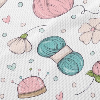 Cute And Cozy Yarn Ball Birdseye Piqué