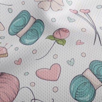 Cute And Cozy Yarn Ball Athletic Mesh Flat Back