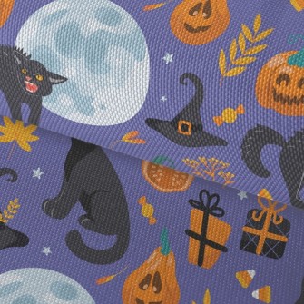 Fierce Black Cat In Witch Hat Waterproof Oxford