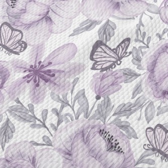 Psychedelic Large Flower Butte Birdseye Piqué