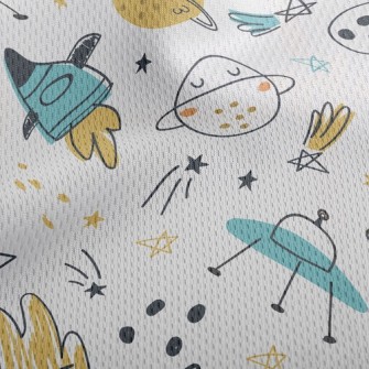 Vast Space Flying Saucer Athletic Mesh Flat Back