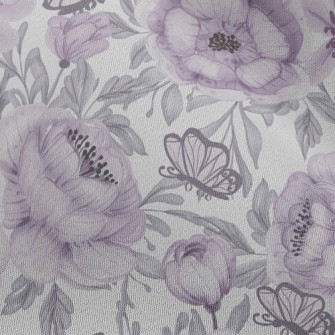 Psychedelic Large Flower Butte Chiffon