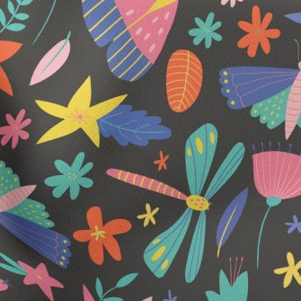 Colorful Butterfly Dragonfly Stretch Ponte