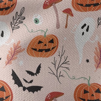 Evil Pumpkin Bat Waterproof Canvas