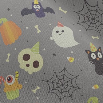 Lively Little Halloween Monste Chiffon