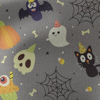 Lively Little Halloween Monste Waterproof Canvas