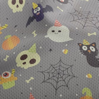 Lively Little Halloween Monste Athletic Mesh Flat Back